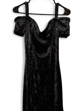 Vintage All That Jazz Black Velvet Dress